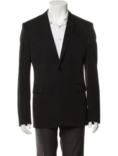 Pre-owned Dior 2018 Virgin Wool Blazer In Black