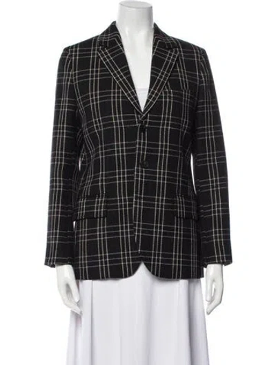 Pre-owned Dior 2018 Virgin Wool Blazer In Black