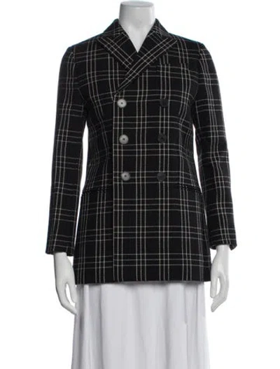 Pre-owned Dior 2018 Virgin Wool Blazer In Black