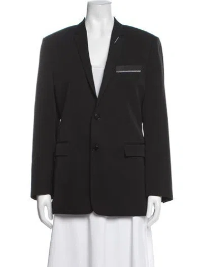 Pre-owned Dior 2018 Virgin Wool Blazer In Black