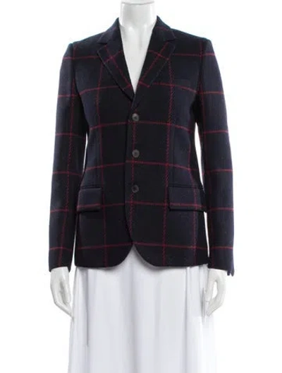 Pre-owned Dior 2018 Virgin Wool Blazer W/ Tags In Blue