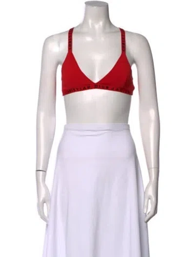 Pre-owned Dior 2018 V-neck Sports Bra In Red