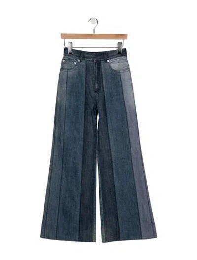 Pre-owned Dior 2018 Wide Leg Jeans In Blue
