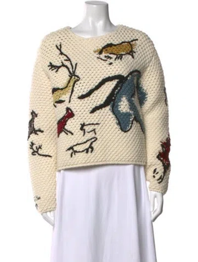 Pre-owned Dior 2018 Wool Sweater W/ Tags In Neutrals