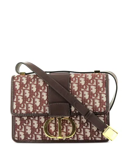 Pre-owned Dior 2019  30 Montaigne Crossbody Bag In Red