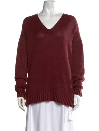 Pre-owned Dior 2019 Cashmere Sweater In Burgundy