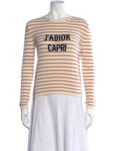 Pre-owned Dior 2019 Cashmere Sweater In Neutrals