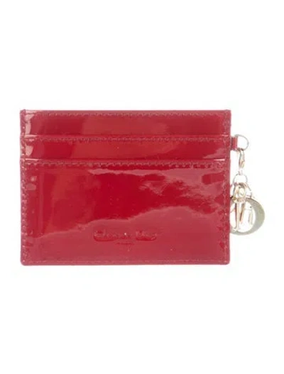 Pre-owned Dior 2019 Freesia Wallet In Red
