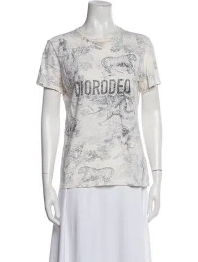 Pre-owned Dior 2019 Graphic Print T-shirt In Neutral