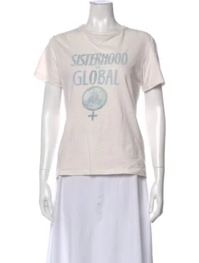 Pre-owned Dior 2019 Graphic Print T-shirt In White