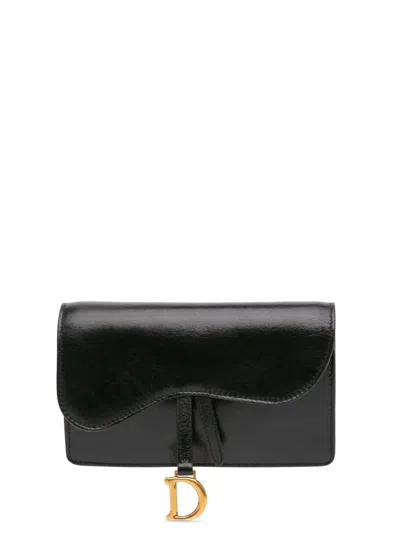 Pre-owned Dior 2019 Leather Saddle Pouch Belt Bag