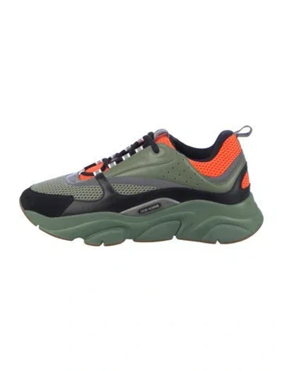 Pre-owned Dior 2019 Leather Sneakers In Green