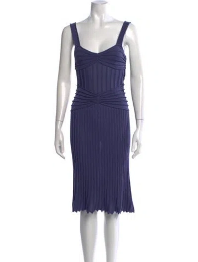 Pre-owned Dior 2019 Midi Length Dress In Blue