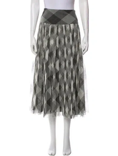 Pre-owned Dior 2019 Midi Length Skirt In Gray
