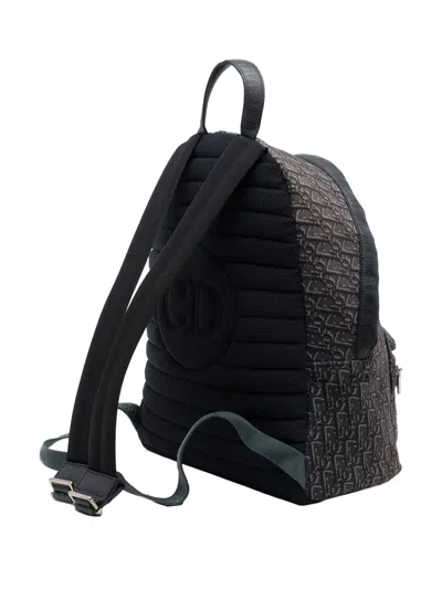Pre-owned Dior 2019 Oblique Canvas Rider Backpack In Brown