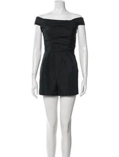 Pre-owned Dior 2019 Off-the-shoulder Romper In Blue