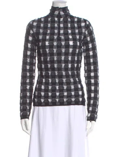 Pre-owned Dior 2019 Plaid Print Sweater In Black