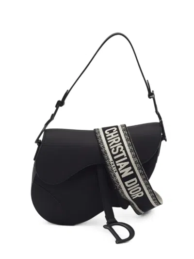 Pre-owned Dior 2019 Saddle Shoulder Bag In Black