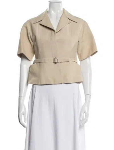 Pre-owned Dior 2019 Silk Blazer In Neutrals