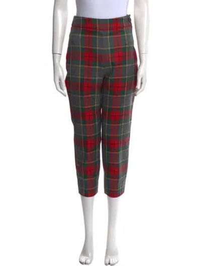 Pre-owned Dior 2019 Straight Leg Pants In Red