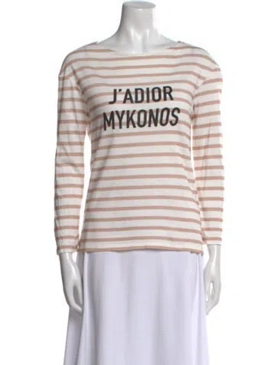 Pre-owned Dior 2019 Striped T-shirt In Neutral