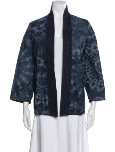 Pre-owned Dior 2019 Tie-dye Print Jacket In Blue