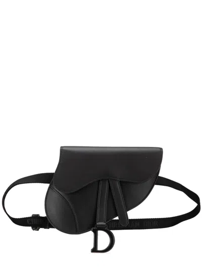 Pre-owned Dior 2019 Ultra Matte Calfskin Saddle Belt Bag
