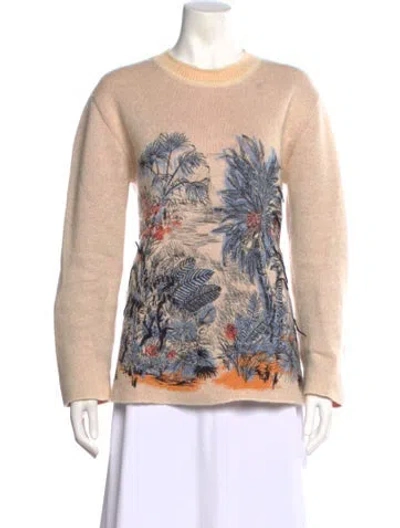 Pre-owned Dior 2019 Virgin Wool Sweater In Neutral