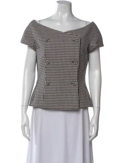 Pre-owned Dior 2019 Virgin Wool Top In Black