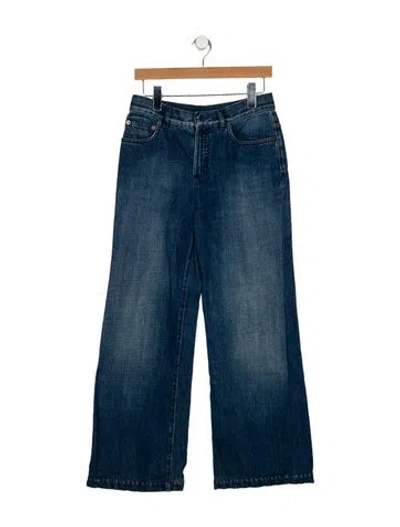 Pre-owned Dior 2019 Wide Leg Jeans In Blue