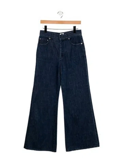 Pre-owned Dior 2019 Wide Leg Jeans In Blue