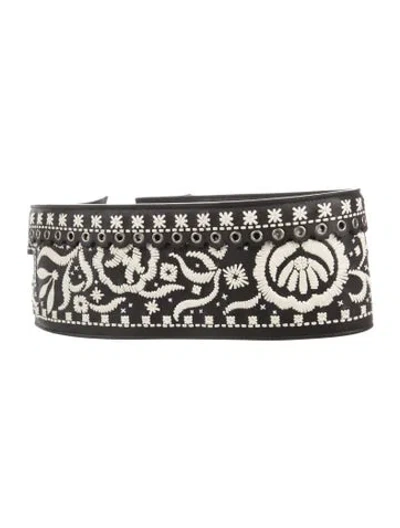 Pre-owned Dior 2019 Wide Waist Belt In Black