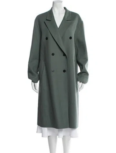 Pre-owned Dior 2019 Wool Fur Coat In Green