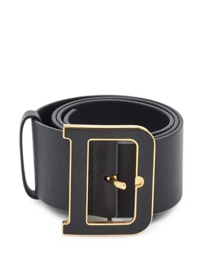 Pre-owned Dior 2020 Quake Buckle Belt In Black