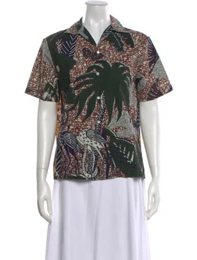 Pre-owned Dior 2020 Graphic Print Top In Neutral