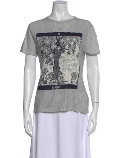 Pre-owned Dior 2020 Graphic Print T-shirt In Gray