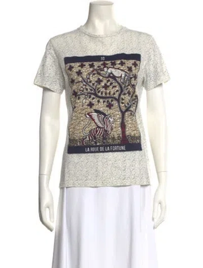 Pre-owned Dior 2020 Graphic Print T-shirt In Neutral