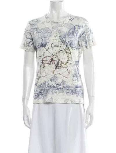 Pre-owned Dior 2020 Graphic Print T-shirt In White