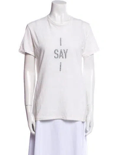 Pre-owned Dior 2020 Graphic Print T-shirt In White