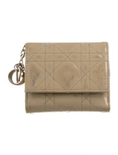 Pre-owned Dior 2020 Lady  Card Holder In Neutral