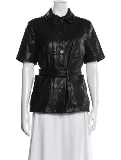 Pre-owned Dior 2020 Leather Jacket In Black