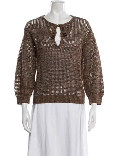 Pre-owned Dior 2020 Linen Sweater In Brown