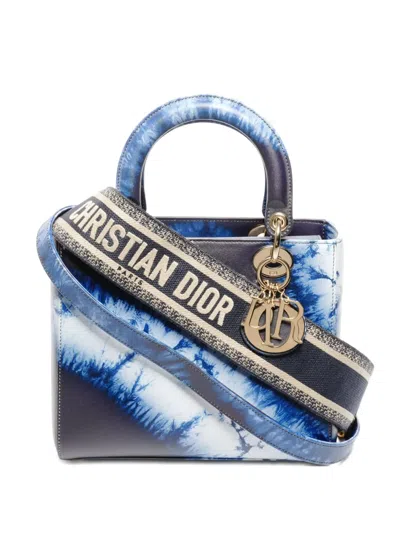 Pre-owned Dior 2020 Medium Lady  Tote Bag In Blue