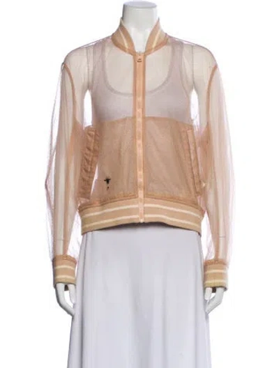 Pre-owned Dior 2020 Mesh Bomber Jacket In Neutral