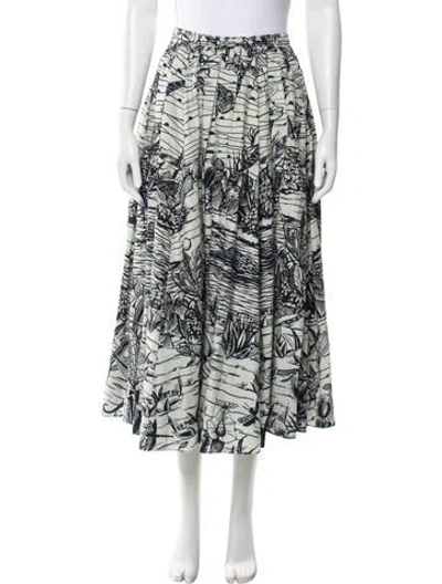 Pre-owned Dior 2020 Midi Length Skirt In White