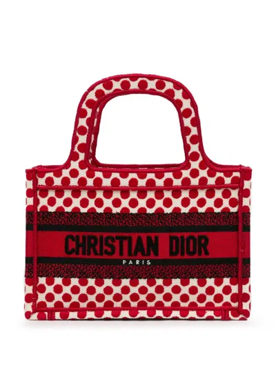 Pre-owned Dior 2020 Mini Amour Book Tote Bag In Red