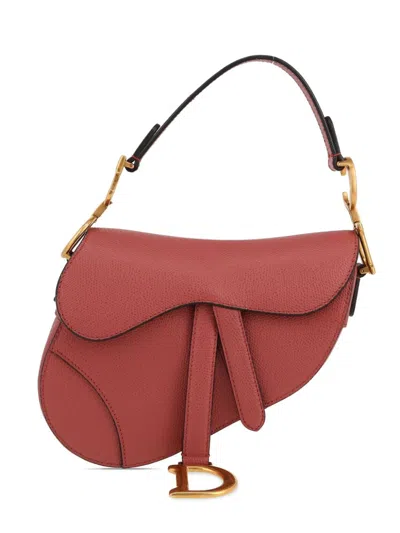 Pre-owned Dior 2020 Mini Saddle Shoulder Bag In Pink
