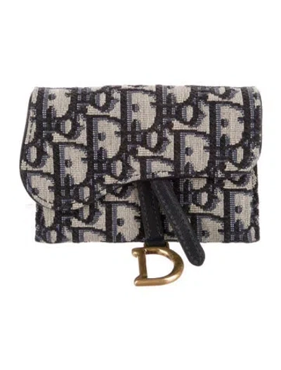 Pre-owned Dior 2020 Nano Saddle Wallet