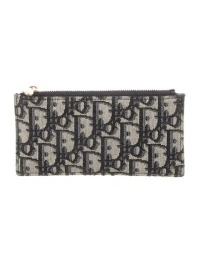 Pre-owned Dior 2020 Oblique Jacquard Wallet