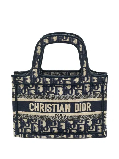 Pre-owned Dior 2020 Oblique Tote Bag In Blue